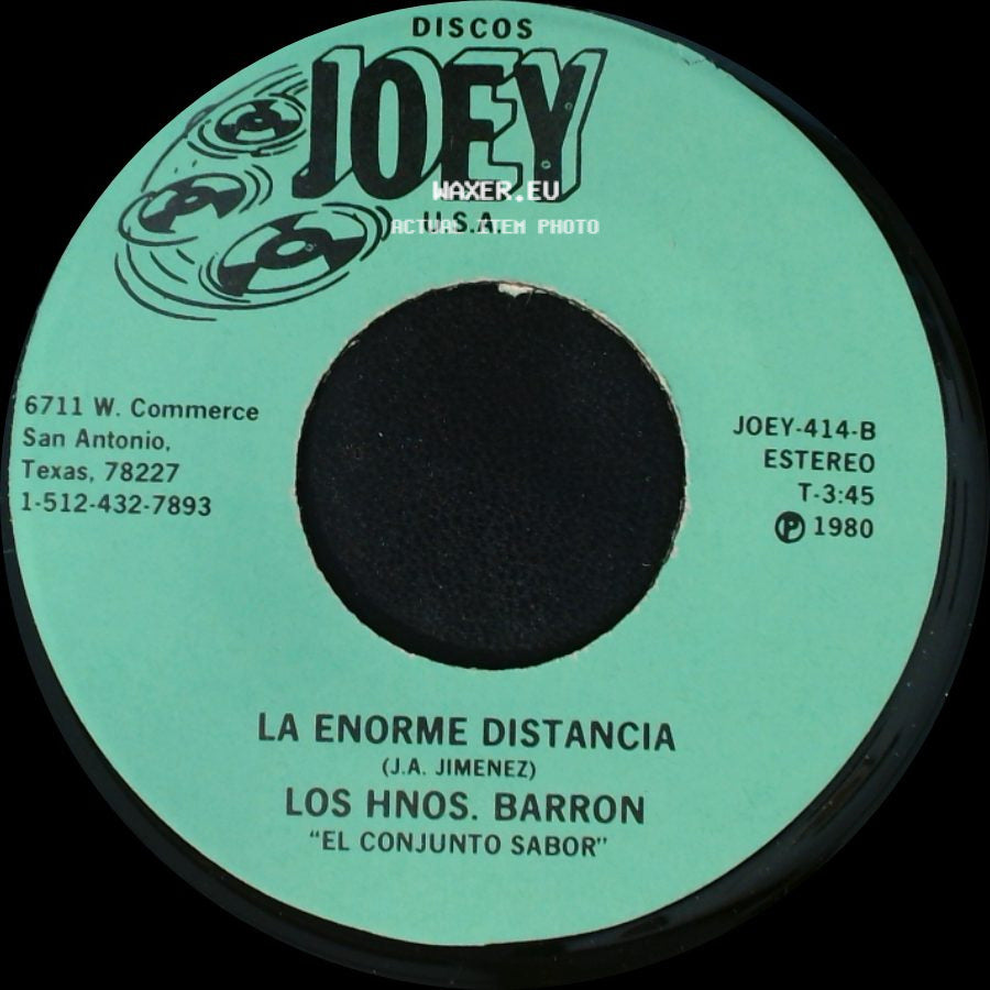 Los Hnos. Barron - Fiesta Navideña / La Enorme Distancia side B