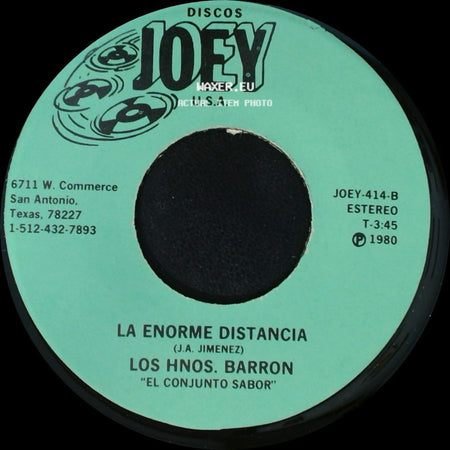 Los Hnos. Barron - Fiesta Navideña / La Enorme Distancia side B