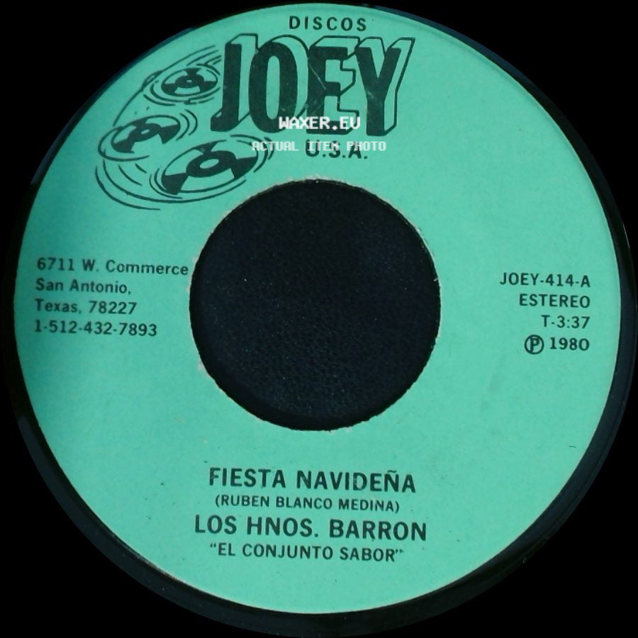 Los Hnos. Barron - La Enorme Distancia / Fiesta Navideña side B