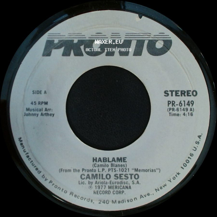 Camilo Sesto - Hablame / Por Amor side A