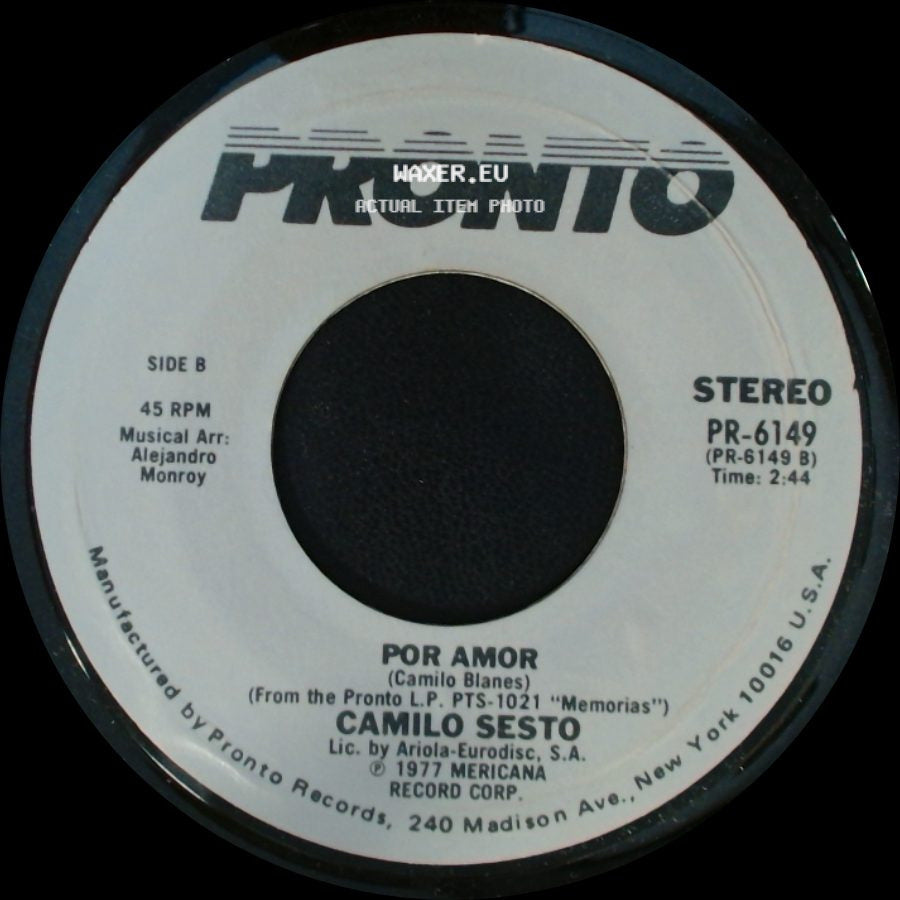 Camilo Sesto - Hablame / Por Amor side B
