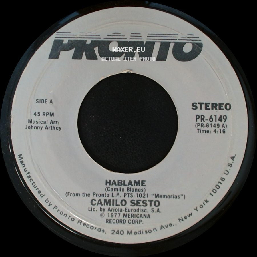 Camilo Sesto - Hablame / Por Amor side A
