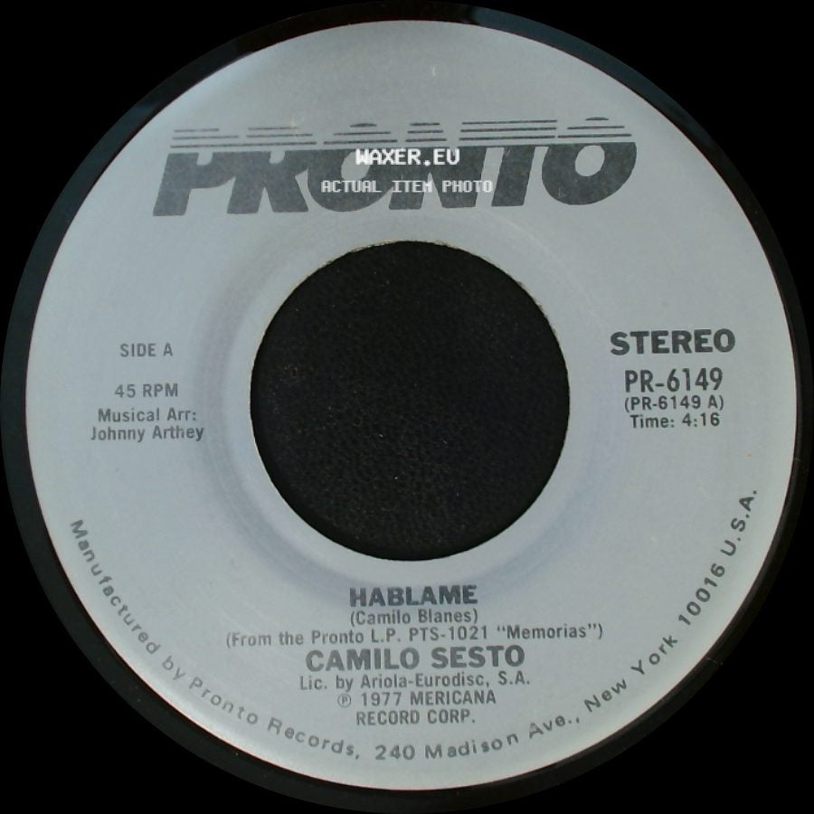 Camilo Sesto - Hablame / Por Amor side A