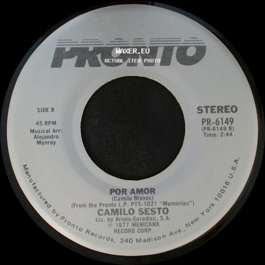 Camilo Sesto - Hablame / Por Amor side B