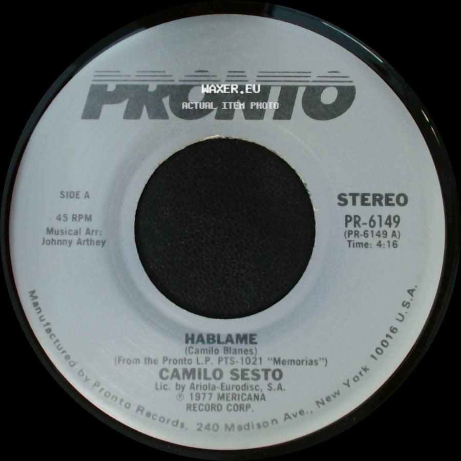 Camilo Sesto - Hablame / Por Amor side A