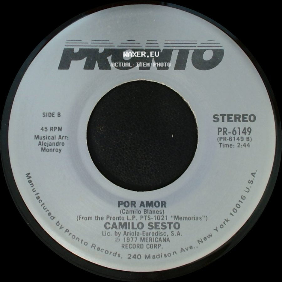 Camilo Sesto - Hablame / Por Amor side B