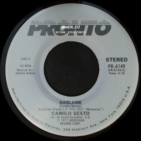 Camilo Sesto - Hablame / Por Amor side A