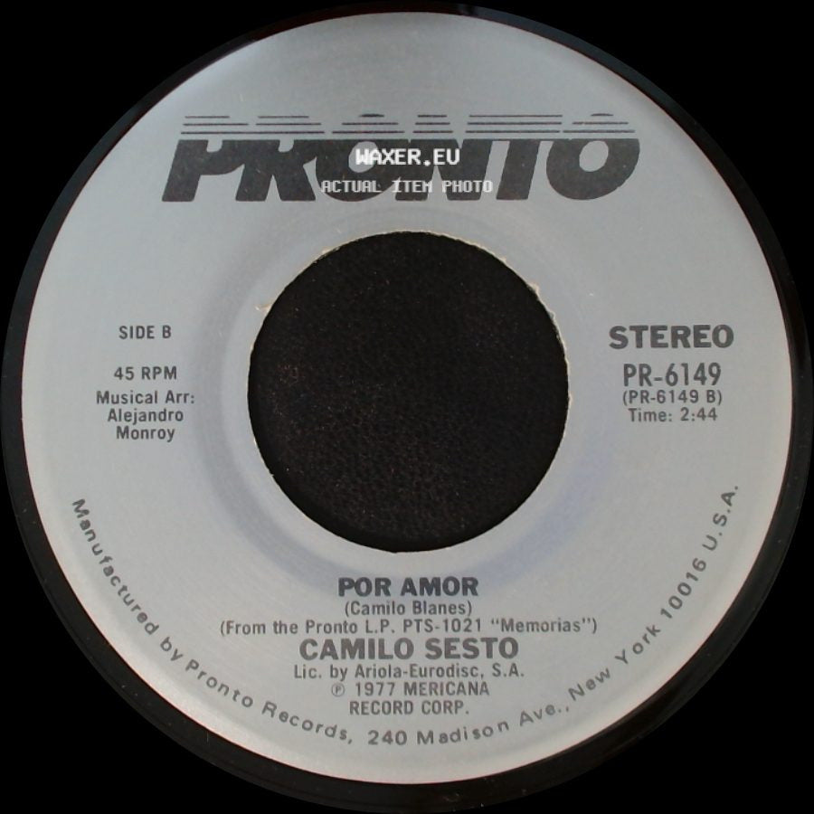 Camilo Sesto - Hablame / Por Amor side B