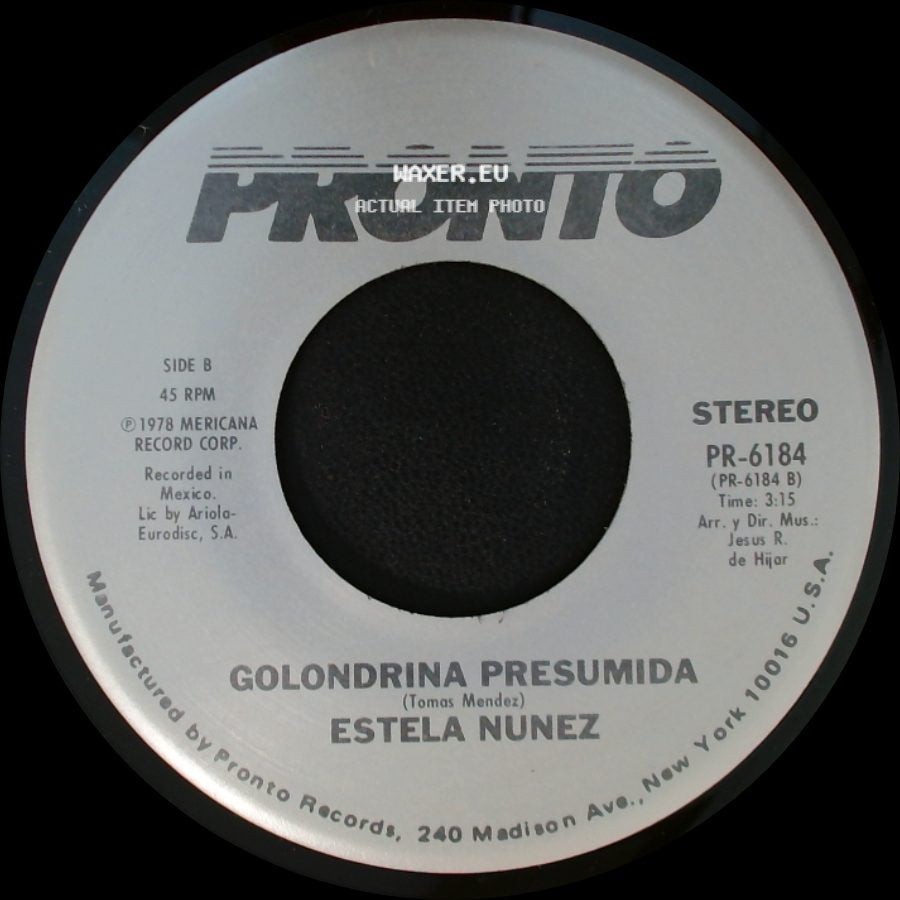 Estela Nunez - Como Te Llamas Tu / Golondrina Presumida side B