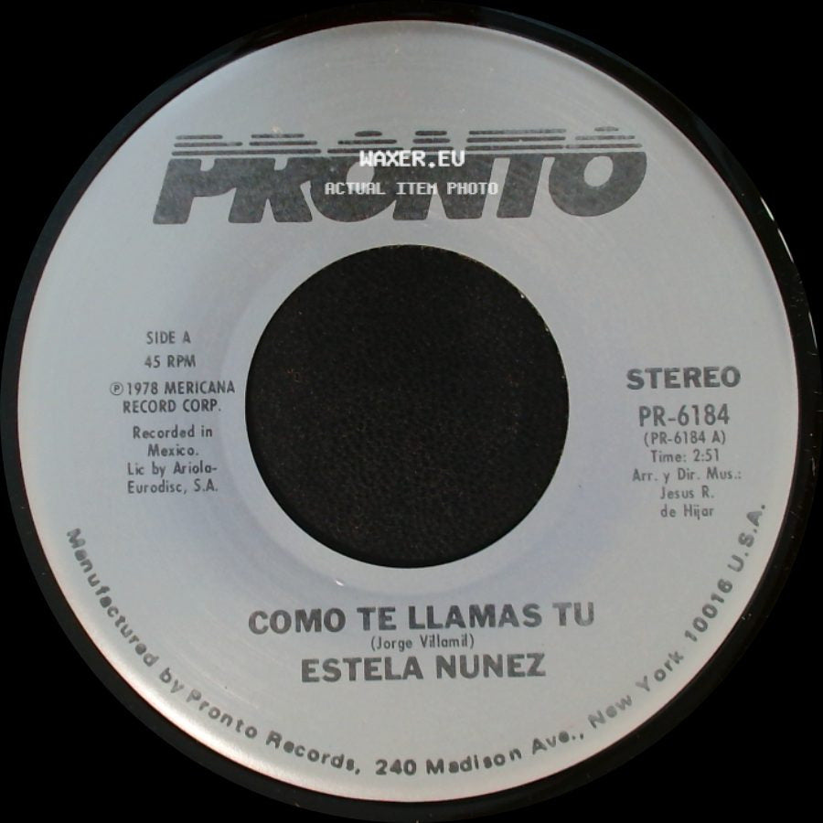 Estela Nunez - Como Te Llamas Tu / Golondrina Presumida side A