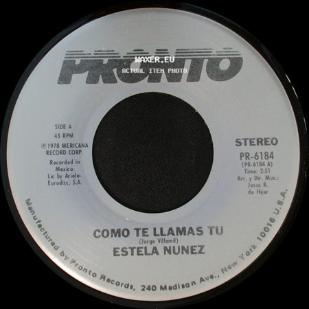 Estela Nunez - Como Te Llamas Tu / Golondrina Presumida side A