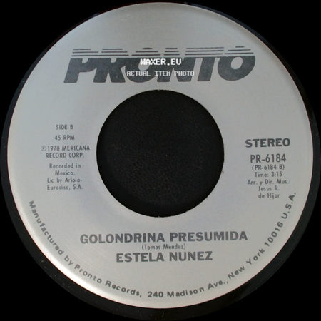 Estela Nunez - Como Te Llamas Tu / Golondrina Presumida side B