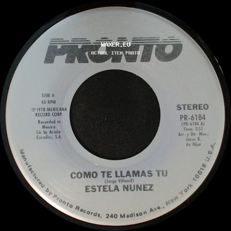Estela Nunez - Como Te Llamas Tu / Golondrina Presumida side A
