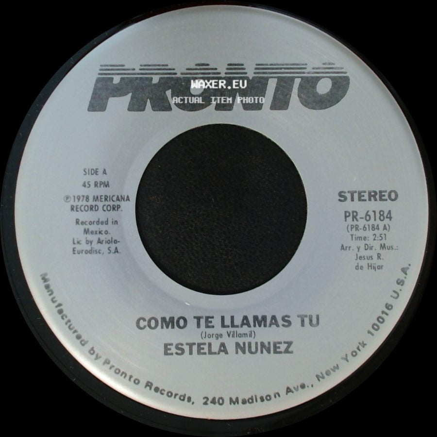 Estela Nunez - Como Te Llamas Tu / Golondrina Presumida side A
