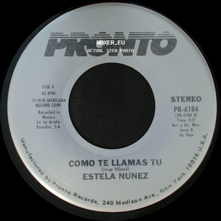 Estela Nunez - Como Te Llamas Tu / Golondrina Presumida side A