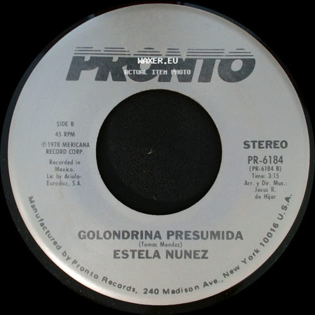 Estela Nunez - Como Te Llamas Tu / Golondrina Presumida side B