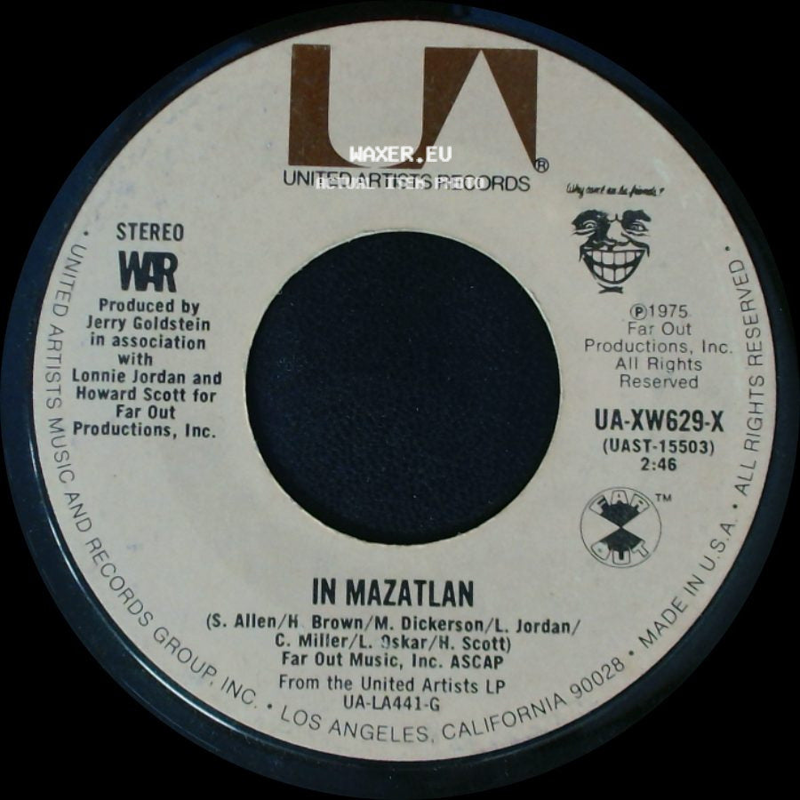 War - Why Can't We Be Friends? / In Mazatlan side B