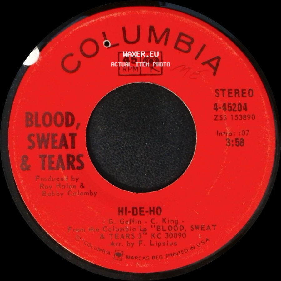 Blood, Sweat & Tears - The Battle / Hi-De-Ho side B