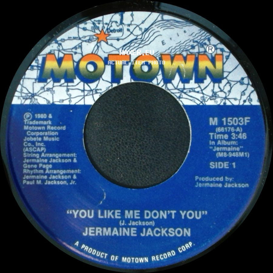 Jermaine Jackson - You Like Me Don't You / You Like Me Don't You (Instrumental) side A