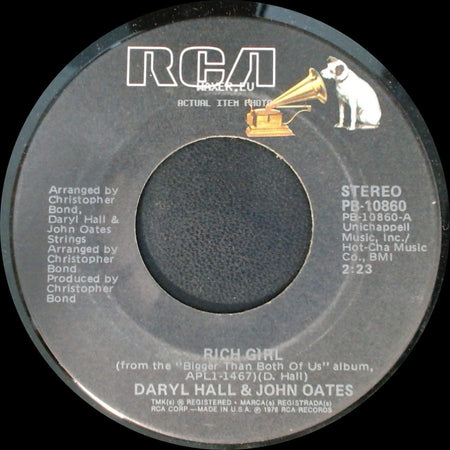 Daryl Hall & John Oates - Rich Girl / London Luck, & Love side A
