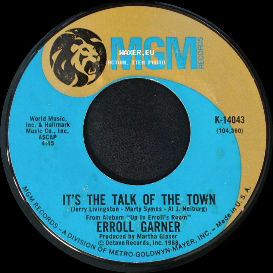 Erroll Garner - Cheek To Cheek / It's The Talk Of The Town side B