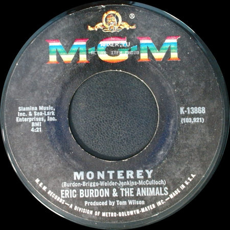 Eric Burdon & The Animals - Monterey / Ain't It So side A