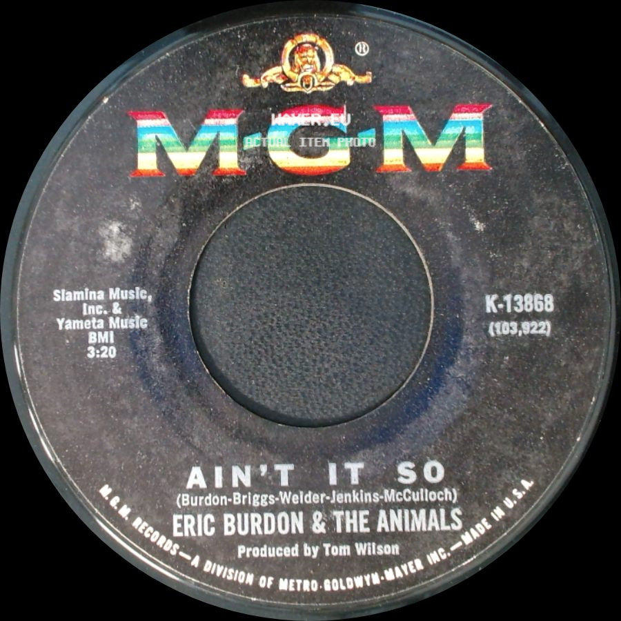 Eric Burdon & The Animals - Monterey / Ain't It So side B