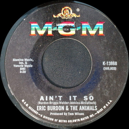 Eric Burdon & The Animals - Ain't It So / Monterey side A