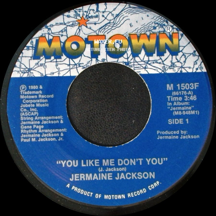 Jermaine Jackson - You Like Me Don't You / You Like Me Don't You (Instrumental) side A
