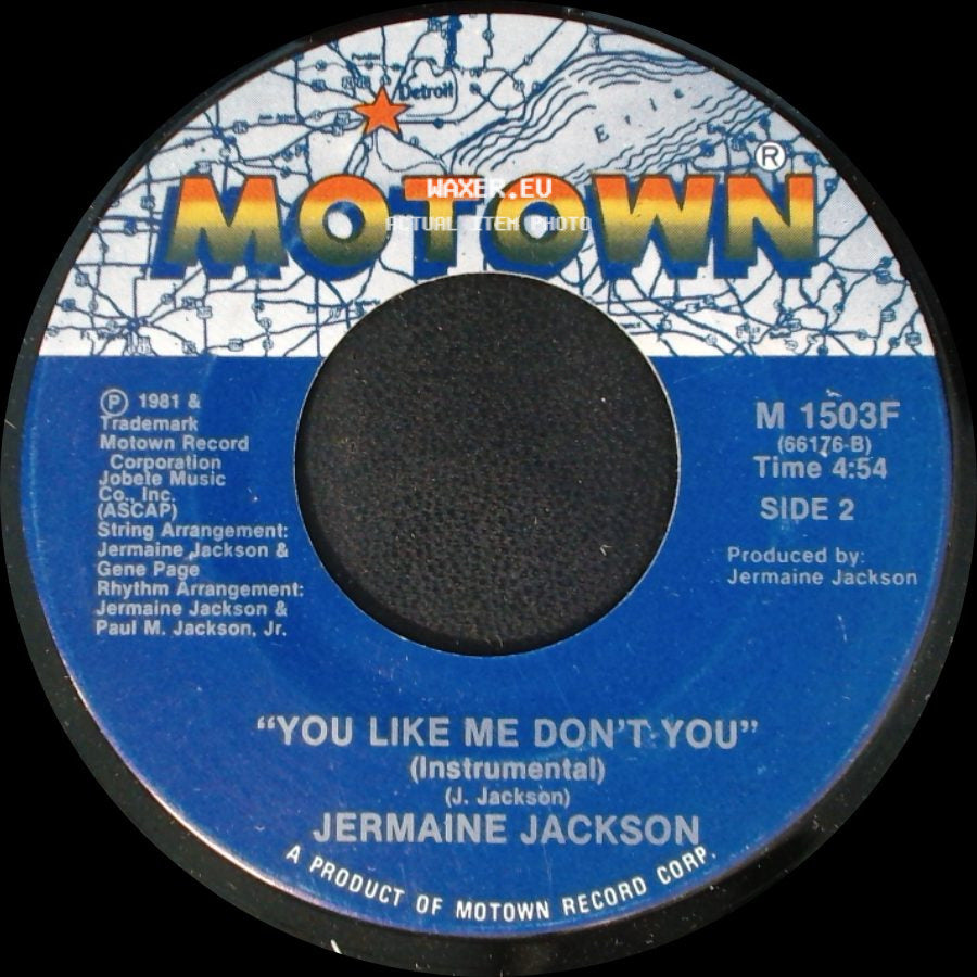 Jermaine Jackson - You Like Me Don't You / You Like Me Don't You (Instrumental) side B