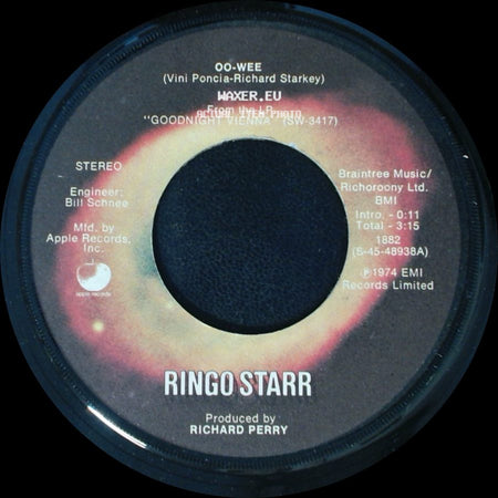 Ringo Starr - Oo-Wee / It's All Down To Goodnight Vienna side A