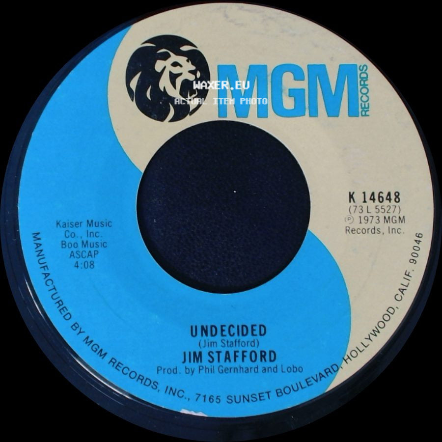Jim Stafford - Undecided / Spiders & Snakes side A