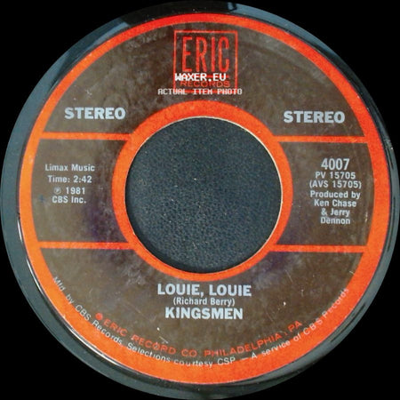 The Isley Brothers / Kingsmen - Twist And Shout (Medley-Russell) / Louie, Louie side B