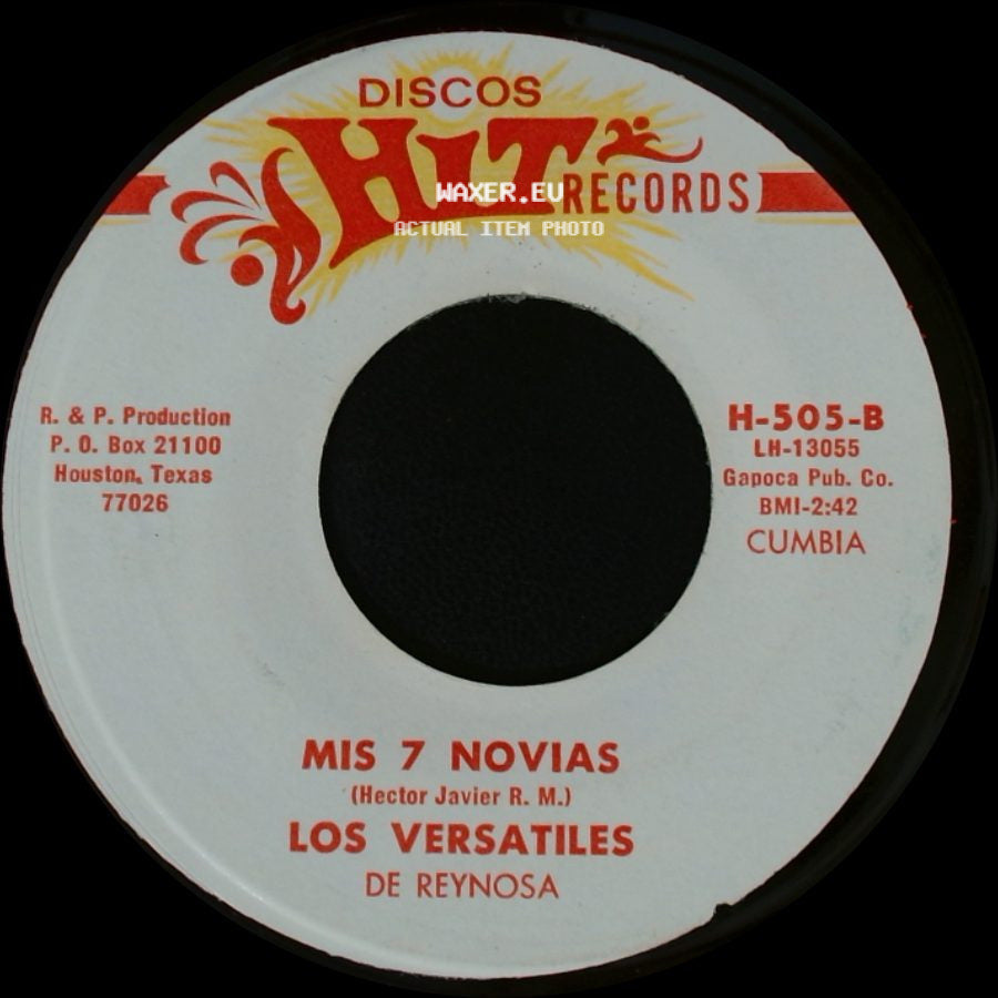 Los Versatiles De Reynosa - Nuestro Cruel Adios / Mis 7 Novias side B