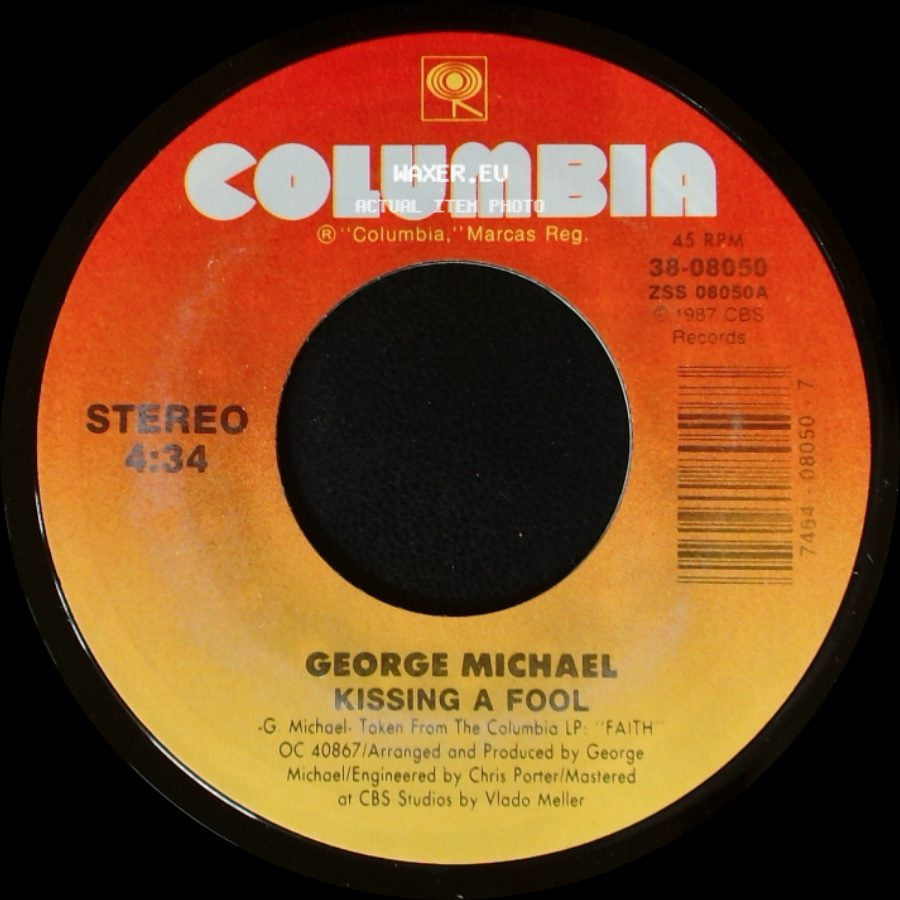 George Michael - Kissing A Fool (Instrumental) / Kissing A Fool side B
