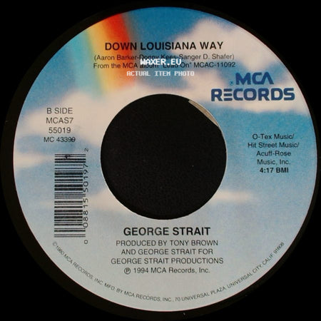George Strait - Adalida / Down Louisiana Way side B