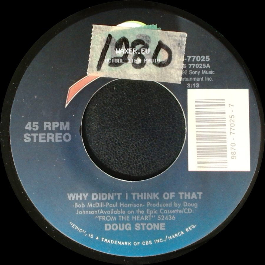 Doug Stone - This Empty House / Why Didn't I Think Of That side B