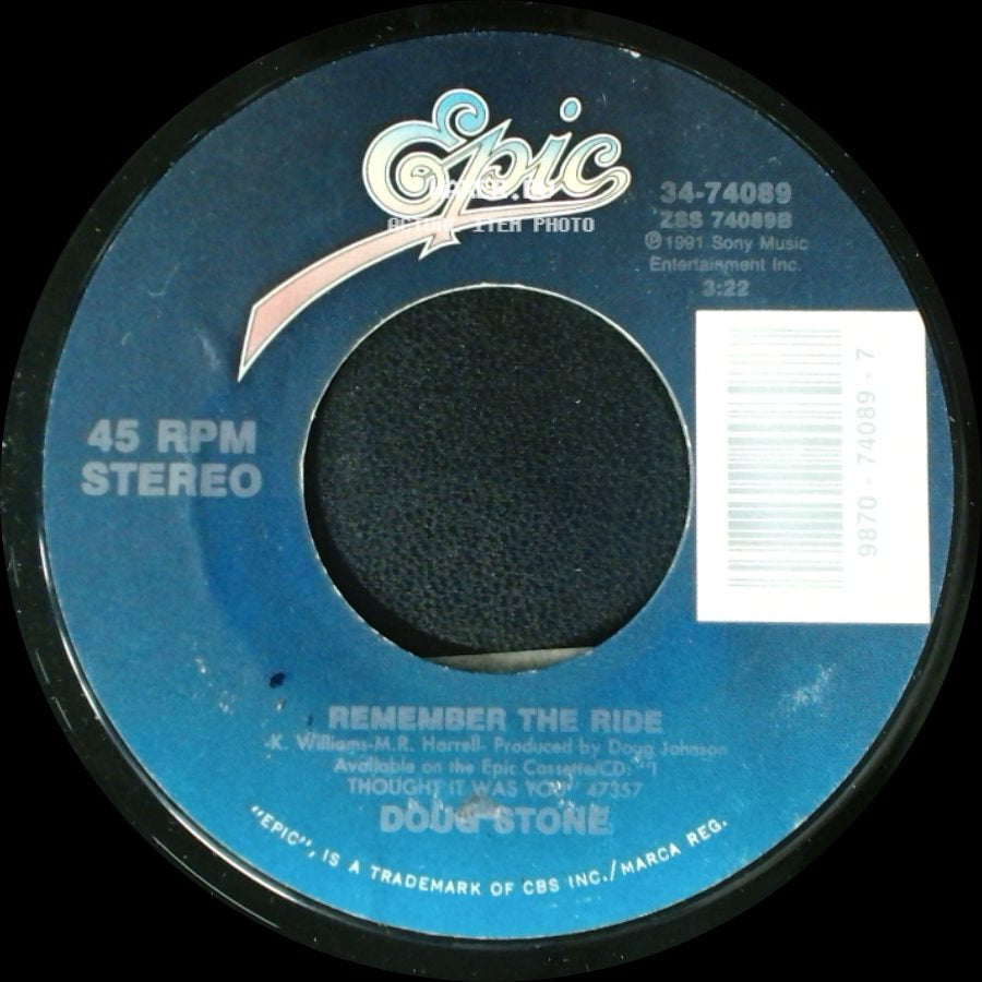 Doug Stone - A Jukebox With A Country Song / Remember The Ride side B