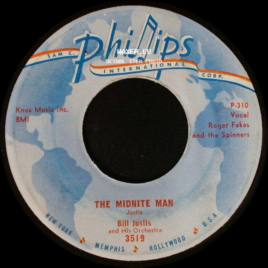 Bill Justis And His Orchestra - The Midnite Man / Raunchy side A