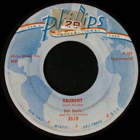 Bill Justis And His Orchestra - The Midnite Man / Raunchy side B