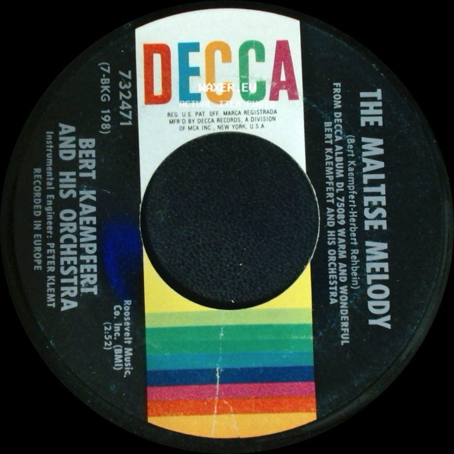 Bert Kaempfert And His Orchestra - The Maltese Melody / One Lonely Night side A