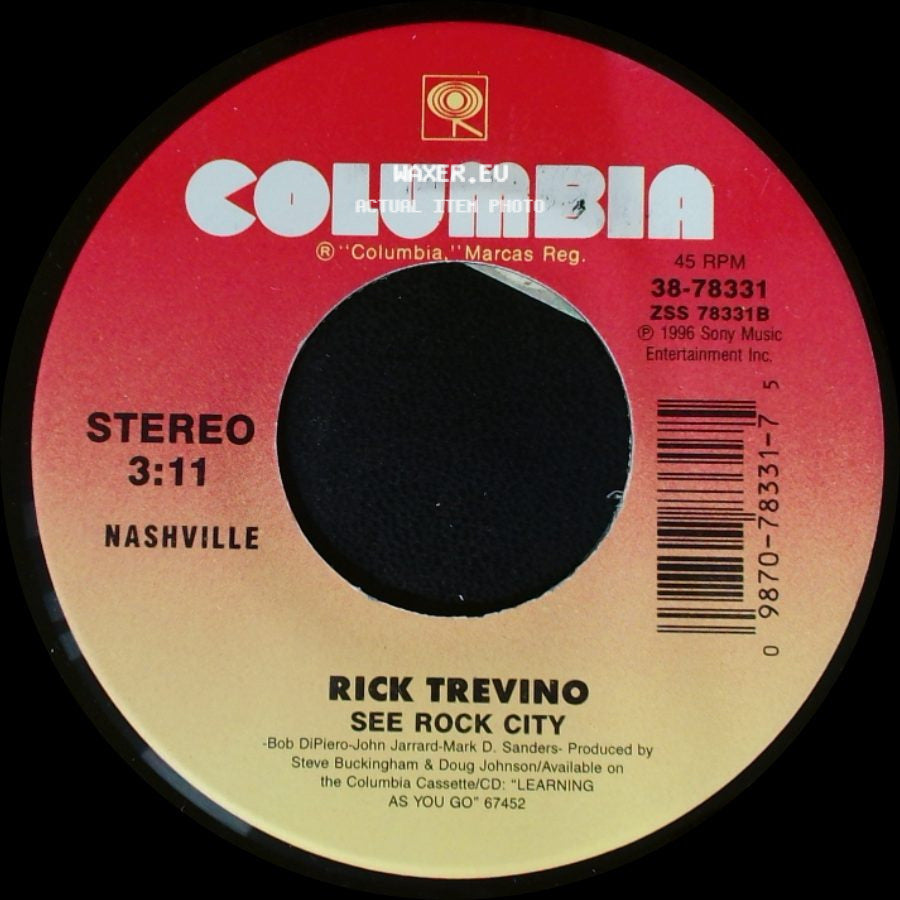 Rick Trevino - See Rock City / Running Out Of Reasons To Run side A