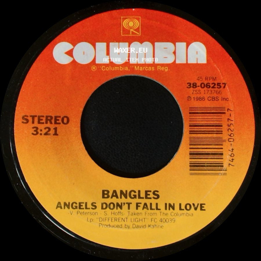 Bangles - Walk Like An Egyptian / Angels Don't Fall In Love side B