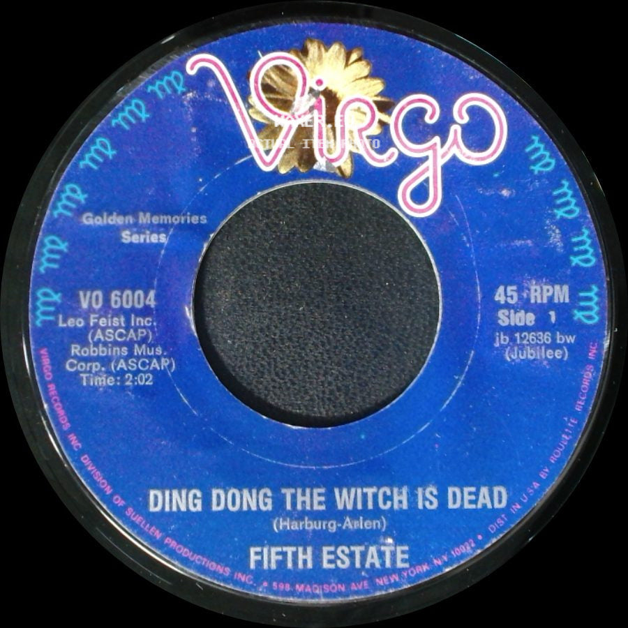 Fifth Estate - Ding Dong The Witch Is Dead / Rub-A-Dub side A