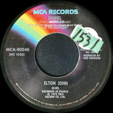 Elton John - Skyline Pigeon / Daniel side B