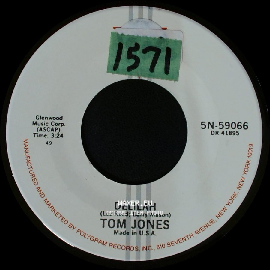 Tom Jones - Without Love (There Is Nothing) / Delilah side B