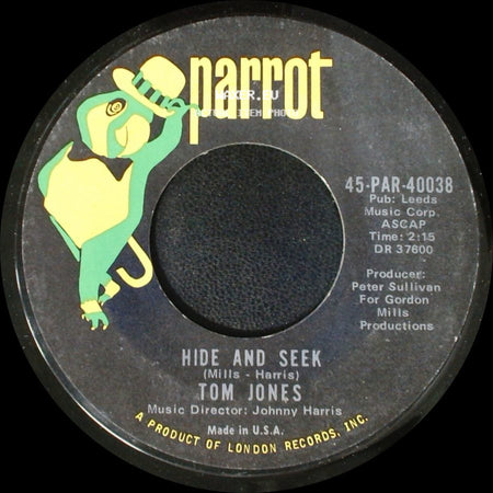 Tom Jones - Love Me Tonight / Hide And Seek side B