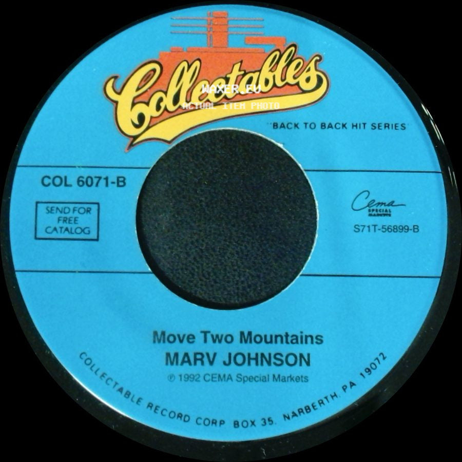 Marv Johnson - Move Two Mountains / You've Got What It Takes side A
