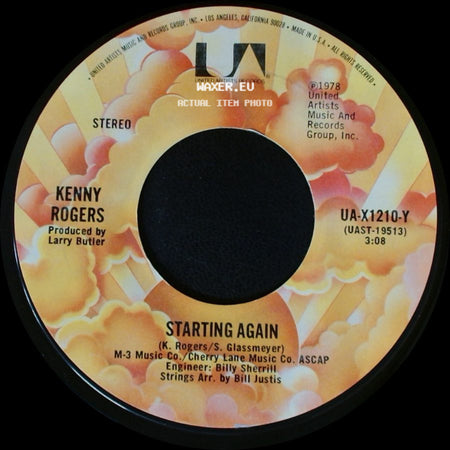 Kenny Rogers - Love Or Something Like It / Starting Again side B