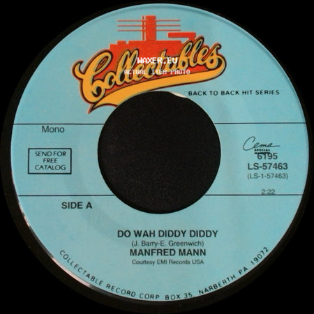 Manfred Mann / Gary Lewis & The Playboys - Do Wah Diddy Diddy / This Diamond Ring side A